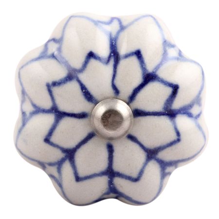 Blue Flower Medium Ceramic Wine Stopper